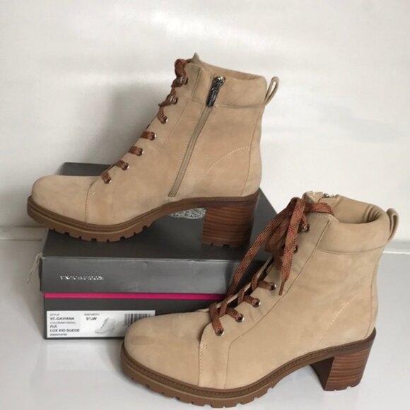 Vince Camuto Shoes - Vince Camuto Gaviana Leather Lace-Up Ankle Boots